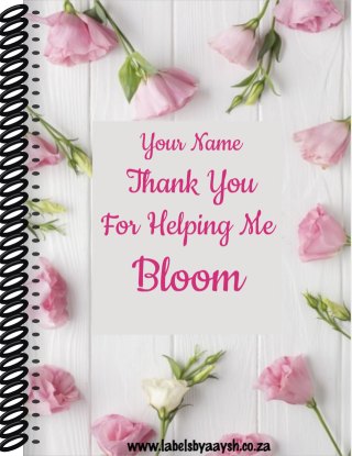 Teacher Appreciation Notebooks design Np42