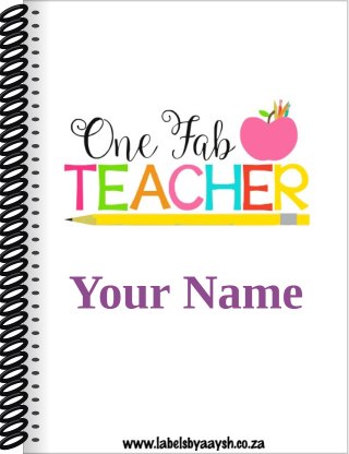Teacher Appreciation Notebooks design Np57