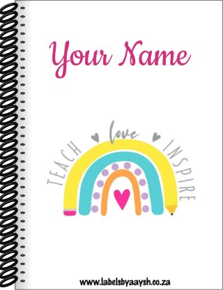 Teacher Appreciation Notebooks design Np59