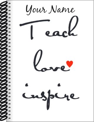 Teacher Appreciation Notebooks design Np80