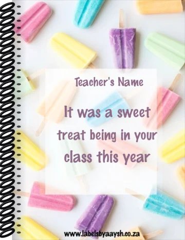 Personalised teacher notebook Np37