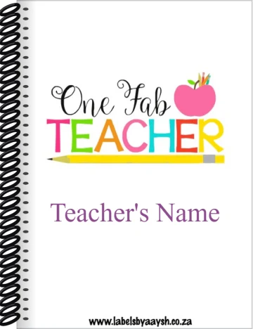 Personalised teacher notebook Np57