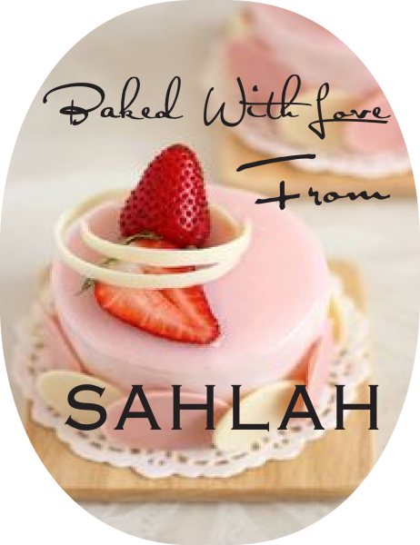 Oval Kitchen Labels design KO5
