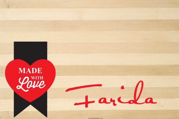 Personalised Wooden Boards design WB6